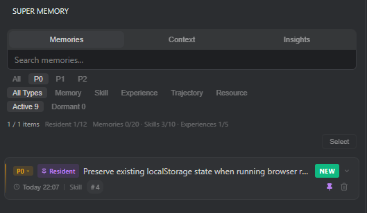 Memory promoted to P0 Resident