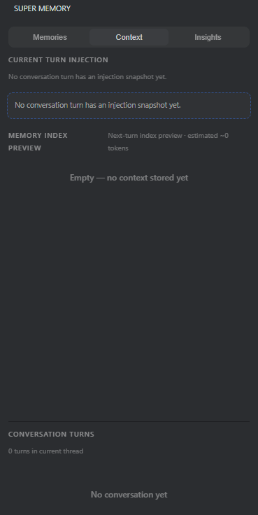 Super Memory Context view